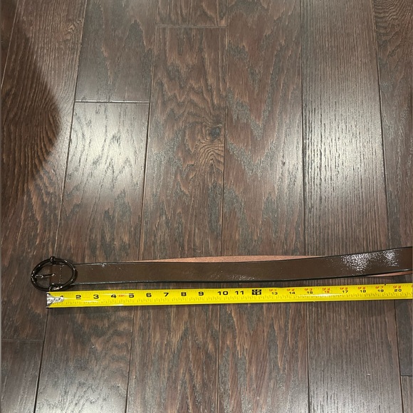 FOSSIL Unisex Waist Belt Size Large Genuine Leather Brown - Picture 4 of 6